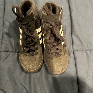 Adidas Kids Black Wrestling Shoes